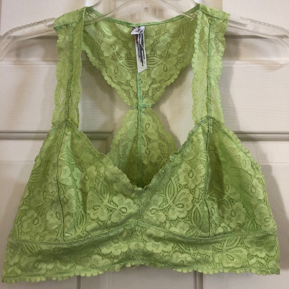 Free people- Lime green bralette